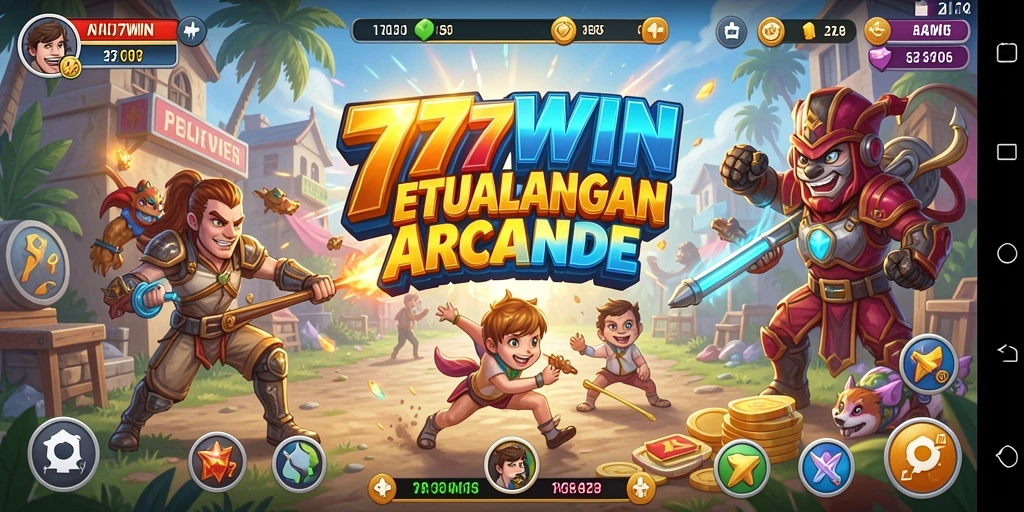 Screenshot gameplay 777WIN menampilkan aksi seru dalam dunia Arcade.