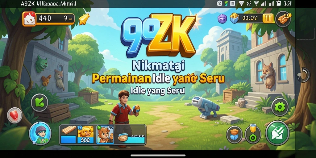 Screenshot gameplay 99ZK menampilkan aksi Idle yang menarik.