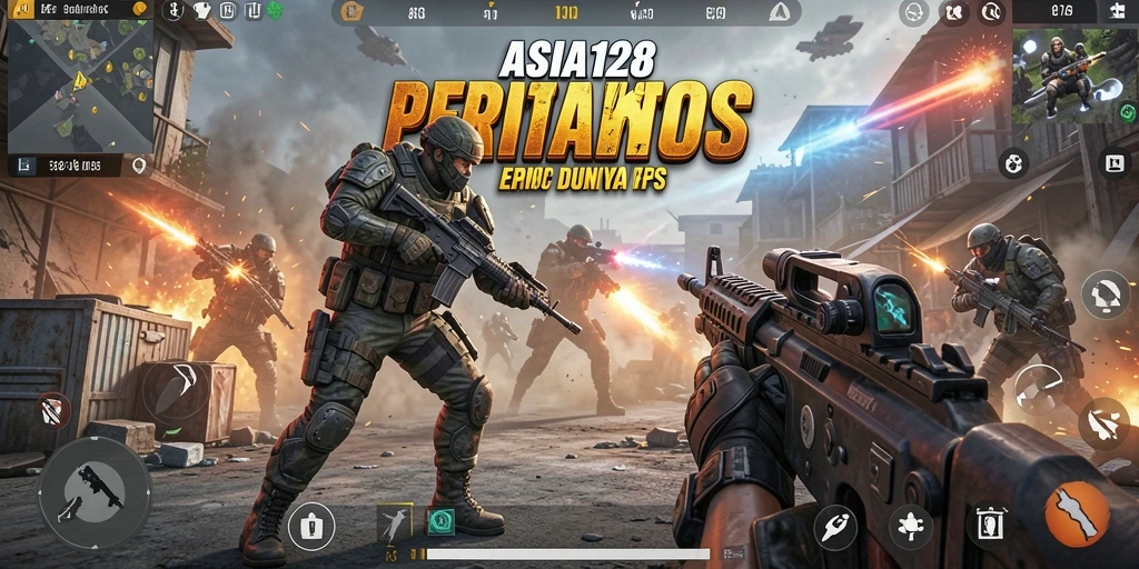 Gameplay ASIA128 yang intens dan mendebarkan di battlefield.