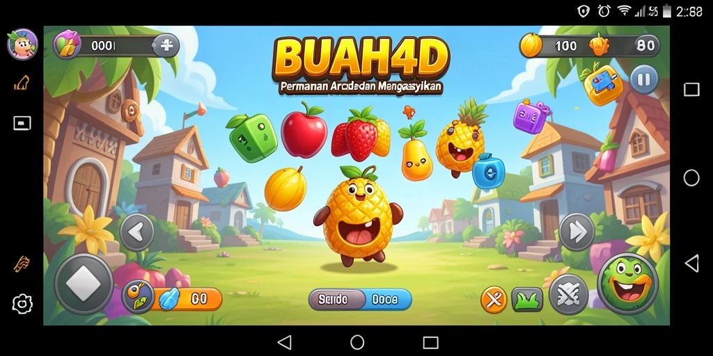 Tampilan menarik dari gameplay seru BUAH4D yang mengasyikkan.