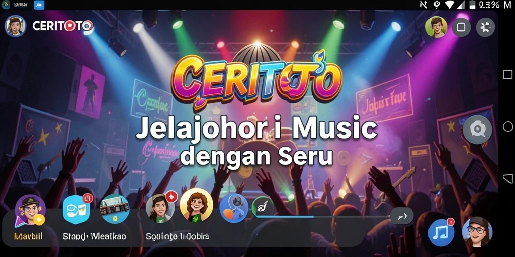 Tampilan gameplay CERITOTO menampilkan pengalaman interaktif bermain musik.