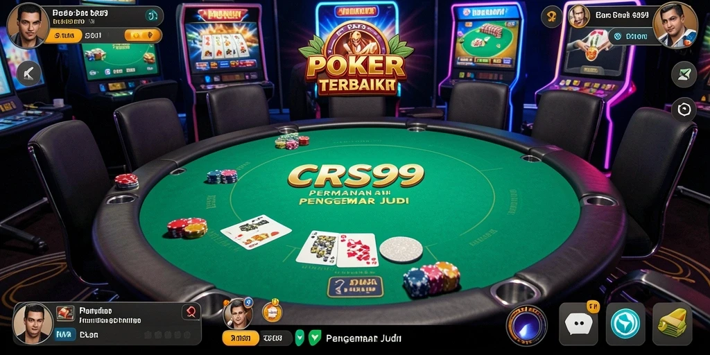 Tampilan gameplay seru dalam permainan Poker CRS99.