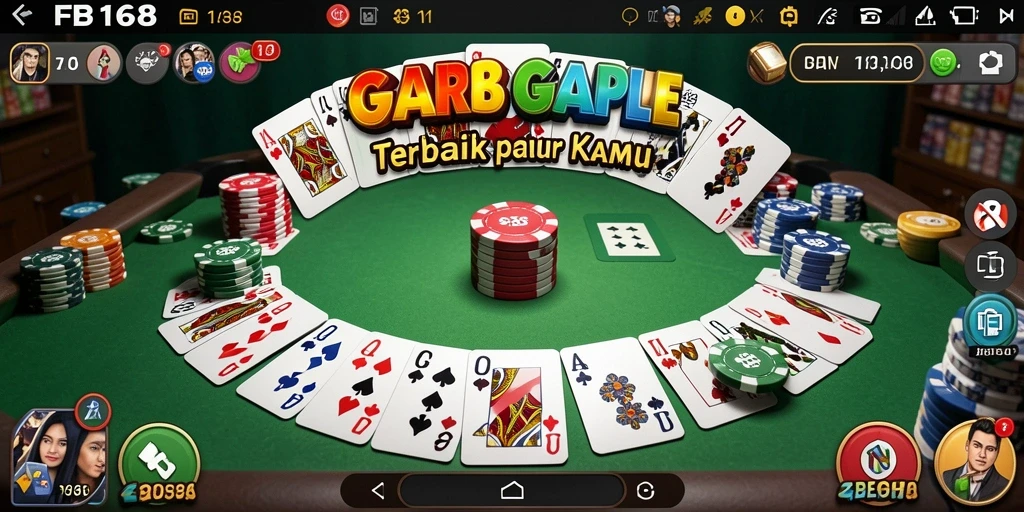 Tampilan gameplay seru dalam permainan Gaple FB168.