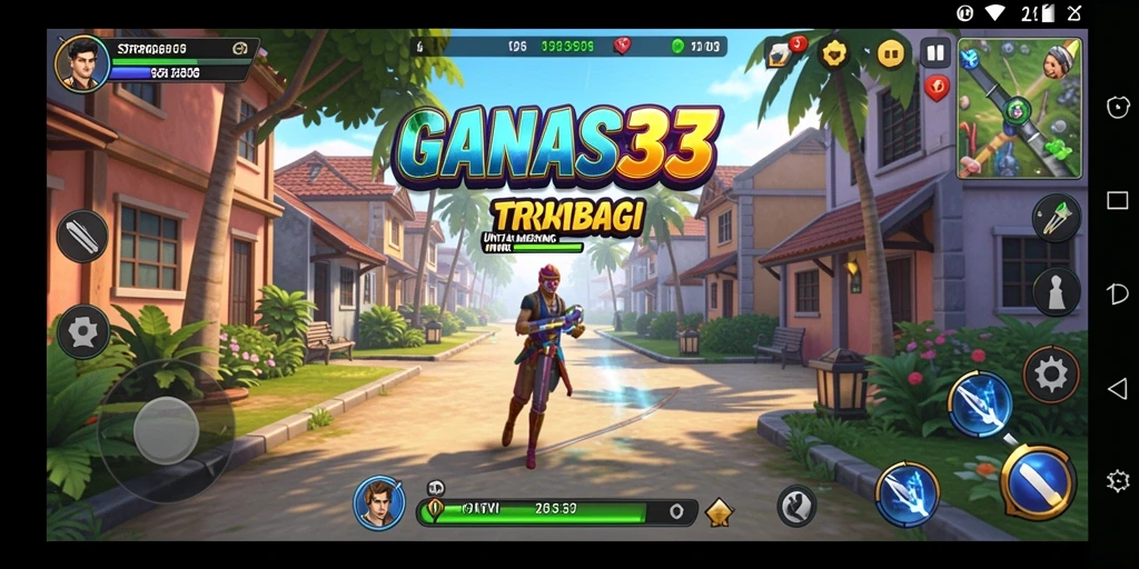 Screenshot genggam menunjukkan strategi gameplay yang dinamis.