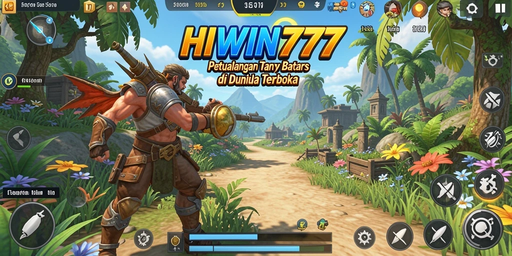 Tangkapan layar HIWIN777 menunjukkan petualangan seru di dunia terbuka.