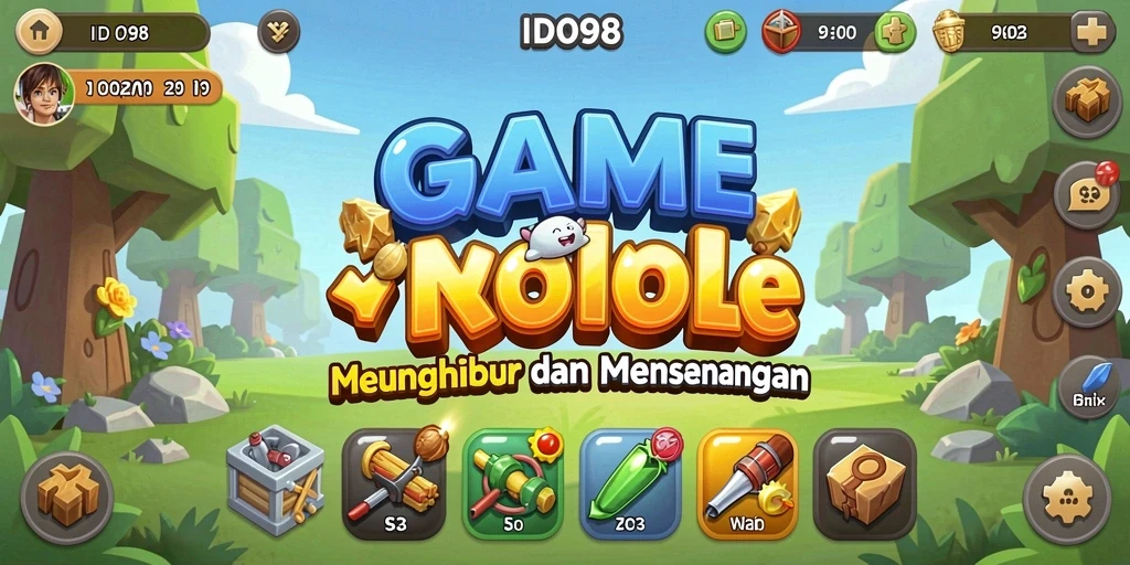 Tampilan gameplay menarik dari ID098 dengan karakter yang beragam.