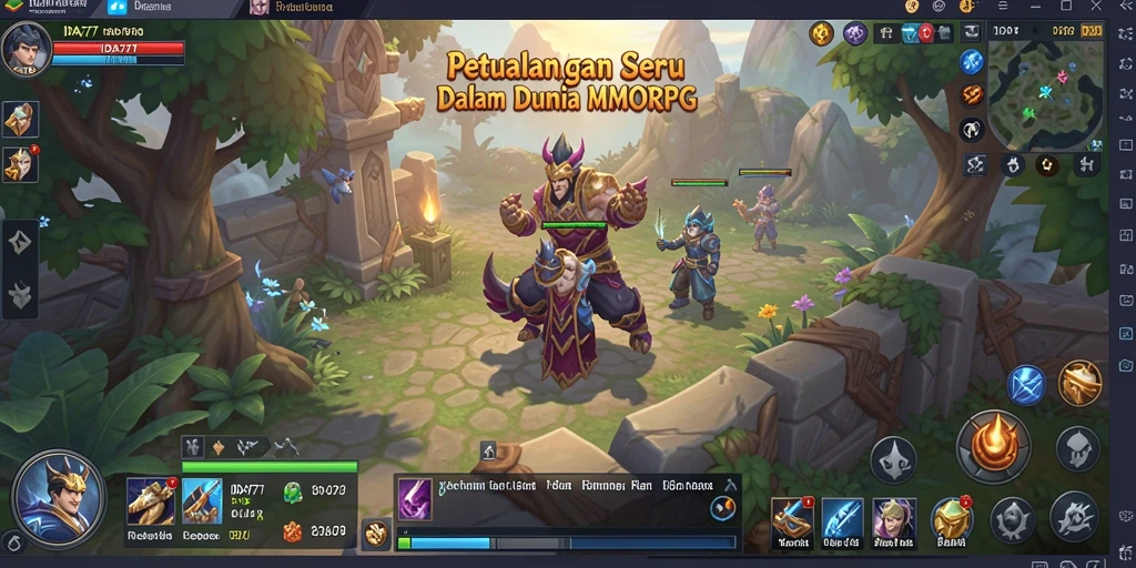 Gameplay seru di dunia fantasi yang luas dan menantang.