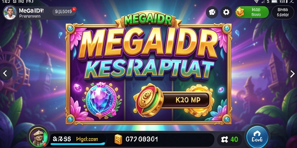 Screenshot utama MEGAIDR menampilkan gameplay slot yang seru dan menarik.