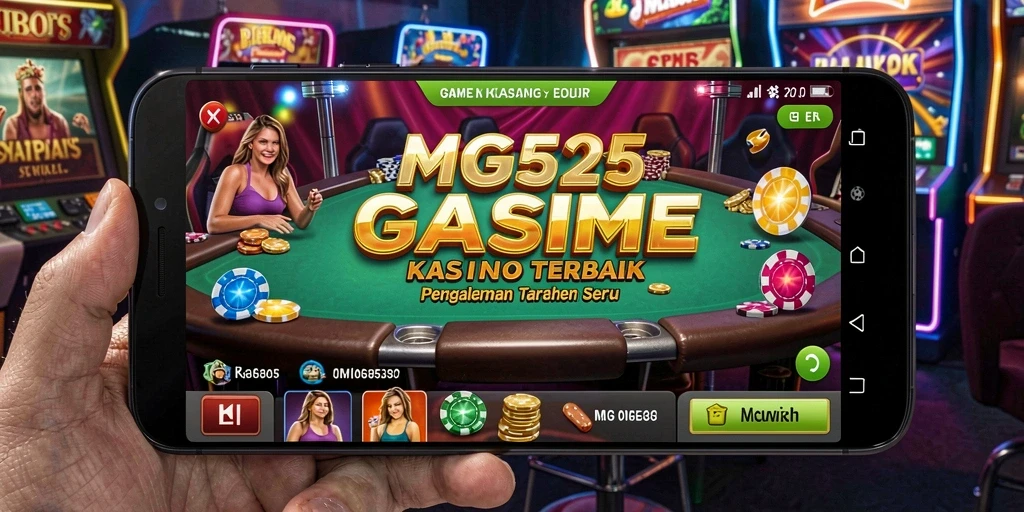 Screenshot utama MG525 menampilkan momen seru dalam permainan Kasino.
