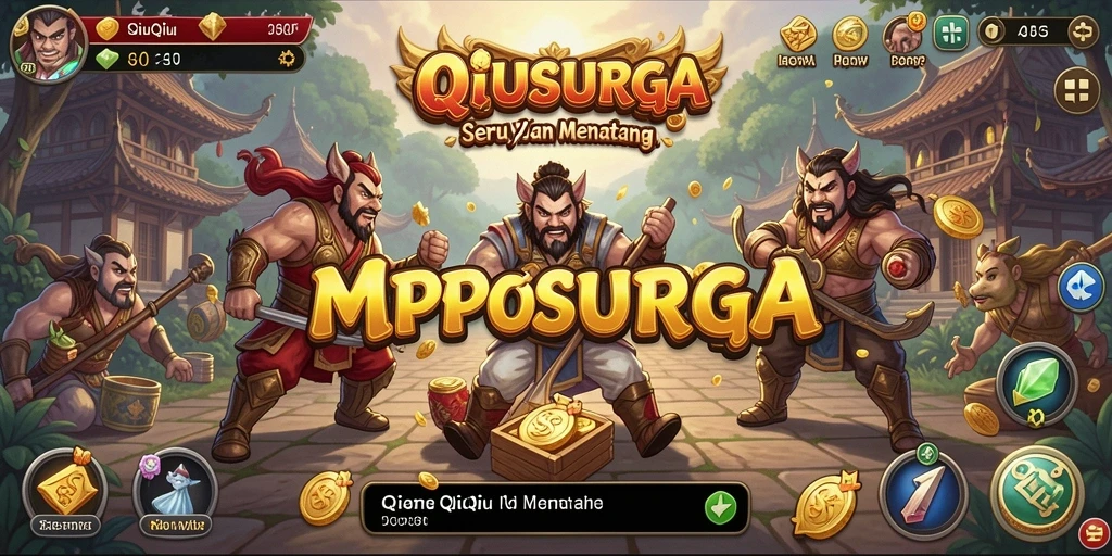 Gameplay seru QiuQiu di MPOSURGA dengan grafis menarik.