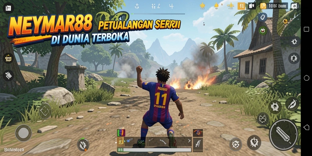 Tampilan menarik dari gameplay NEYMAR88 di dunia terbuka.
