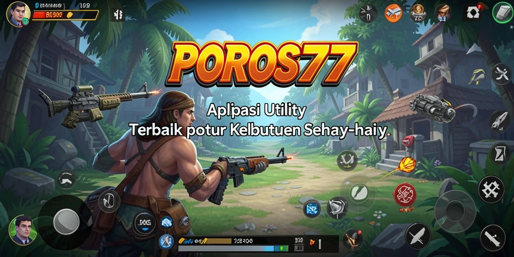 Tampilan antarmuka POROS77 yang modern dan mudah digunakan.