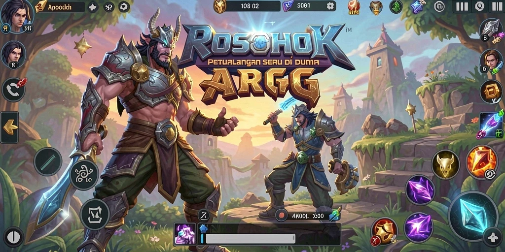 Tangkapan layar yang menampilkan aksi gameplay seru di ROSOHOKI.
