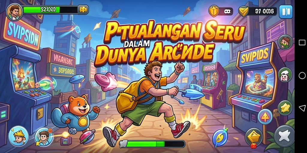 Gameplay seru SVIPSIDN dengan rintangan dan karakter menarik.