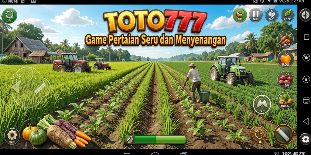 Gameplay seru TOTO777 dengan pertanian yang indah.